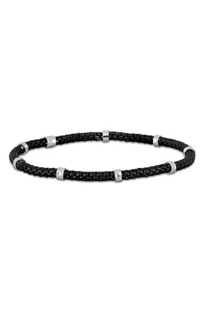 Delmar 2.5mm Station Bracelet In Black