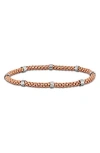 Delmar 2.5mm Station Bracelet In Pink