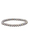 Delmar 5-5.5mm Cultured Freshwater Pearl Bracelet In Metallic