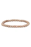 Delmar 5-5.5mm Cultured Freshwater Pearl Bracelet In Gold