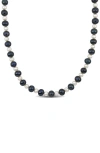 Delmar 5–8mm Black & White Cultured Freshwater Pearl Necklace In Black White Multi