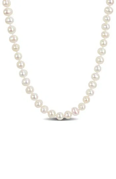 Delmar 6-7mm Cultured Freshwater Pearl Necklace In White