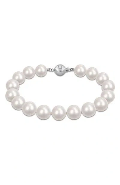 Delmar 9-10mm Cultured Freshwater Pearl Bracelet In White