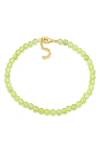 Delmar Beaded Bracelet In Peridot