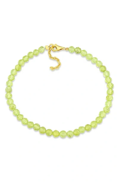 Delmar Beaded Bracelet In Peridot