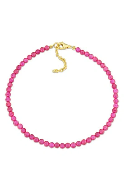 Delmar Beaded Bracelet In Ruby