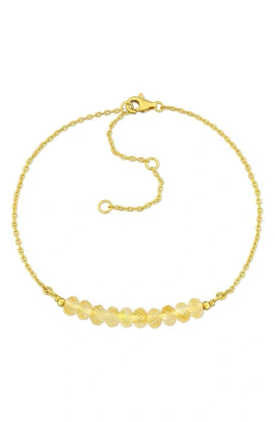 Delmar Beaded Chain Bracelet In Gold