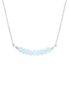 Delmar Beaded Chain Necklace In Metallic