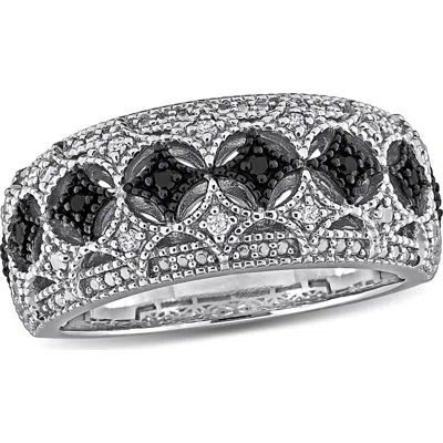Delmar Black & White Diamond Ring