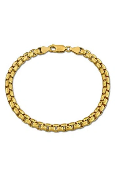 Delmar Box Chain Bracelet In Yellow