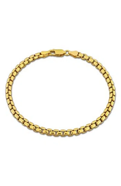 Delmar Box Link Chain Bracelet In Gold