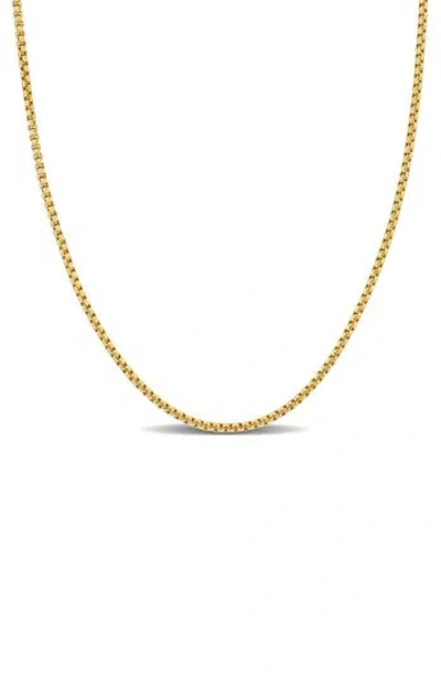 Delmar Box Link Chain Necklace, 1.55mm In Gold