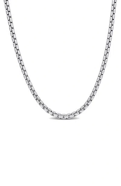 Delmar Box Link Chain Necklace, 2.5mm In Metallic