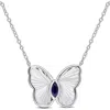 Delmar Butterfly Pendant Necklace In Blue