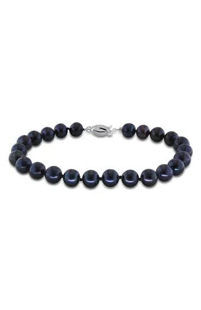 Delmar Cultured Black Pearl Bracelet, 6–6.5mm In Red