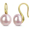 Delmar Cultured Freshwater Pearl Drop Earrings In Pink