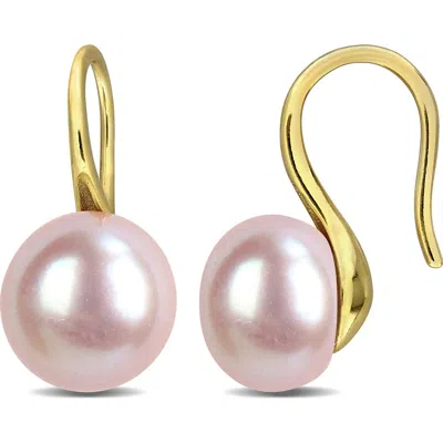 Delmar Cultured Freshwater Pearl Drop Earrings In Pink