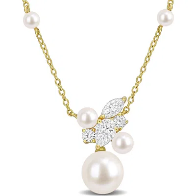 Delmar Cultured Freshwater Pearl Pendant Necklace In White Gold