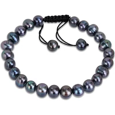 Delmar Cultured Pearl Strand Bracelet In Black