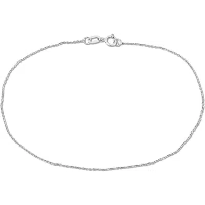 Delmar Dainty Chain Link Bracelet In Metallic