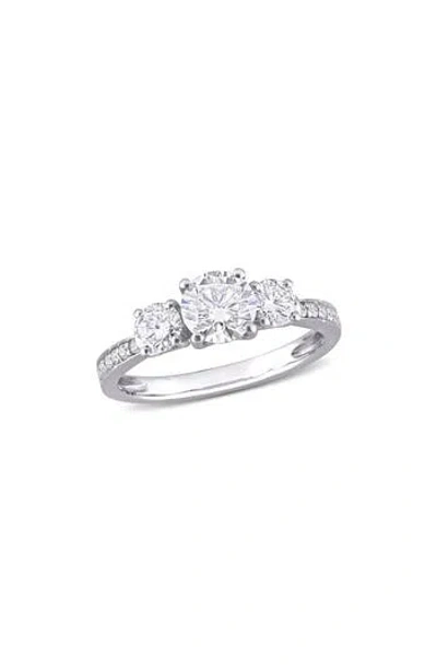 Delmar Dew Created Moissanite Ring In Metallic