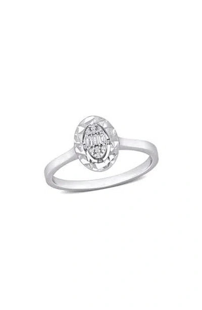 Delmar Diamond Accent Ring In Metallic