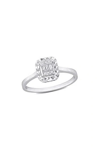 Delmar Diamond Accent Ring In Metallic