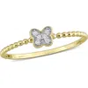 Delmar Diamond Butterfly Ring In White