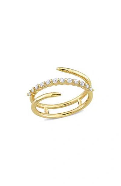 Delmar Diamond Coil Ring In Gold