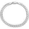 Delmar Diamond Cut Curb Chain Bracelet In Black