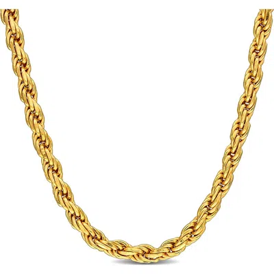Delmar Diamond Cut Rope Chain Necklace, 2.30mm In Gold