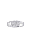 Delmar Diamond Ring In White Gold