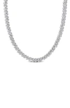 Delmar Diamond S Link Tennis Necklace In Silver