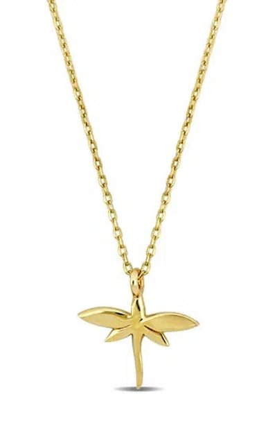 Delmar Dragonfly Pendant Necklace In Gold