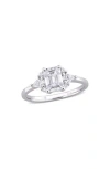 Delmar Emerald Cut Lab-created Moissanite Ring