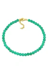 Delmar Faceted Beaded Bracelet In Green