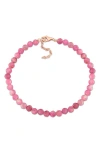 Delmar Faceted Beaded Bracelet In Pink