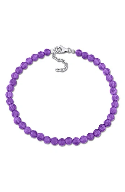 Delmar Faceted Beaded Bracelet In Purple