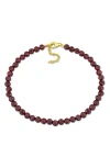 Delmar Faceted Beaded Bracelet In Red