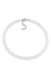 Delmar Faceted Beaded Bracelet In White