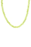 Delmar Faceted Beaded Necklace In Green