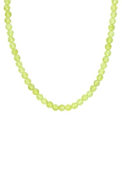 Delmar Faceted Beaded Necklace In Green