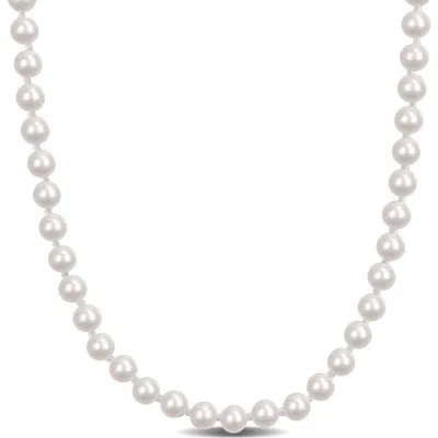 Delmar Freshwater Pearl Necklace In White