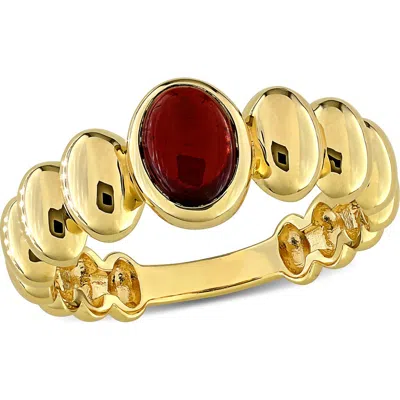 Delmar Garnet Bubble Ring In Red