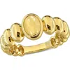 Delmar Garnet Bubble Ring In Yellow