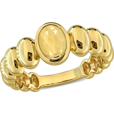 Delmar Garnet Bubble Ring In Yellow