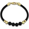 Delmar Gender Inclusive Onyx Beaded Bracelet In Black