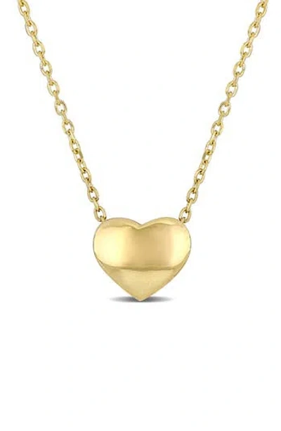 Delmar Heart Pendant Necklace In Gold