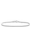 Delmar Herringbone Chain Bracelet In Silver