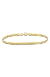 Delmar Herringbone Chain Bracelet In Gold